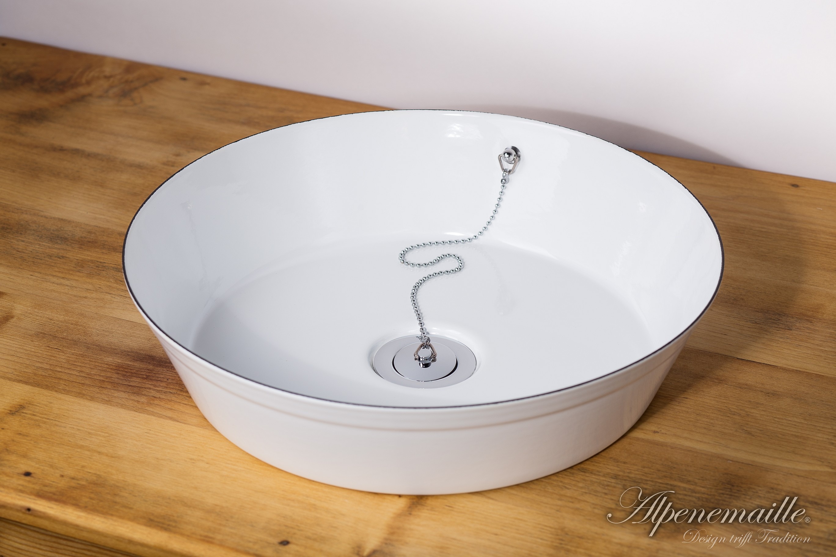 Premium Emaille Waschbecken „Fanni“ in 2 Größen Alpenemaille